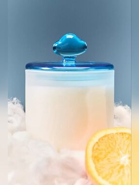 Anthropologie Romy Fresh Cotton Blossom and Neroli Glass Candle